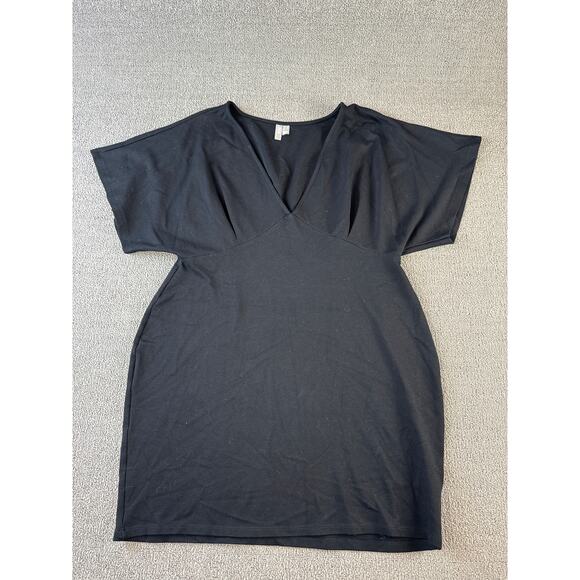 ASOS Dress Black Mini Bodycon LBD Cocktail Size 14 - Picture 1 of 6